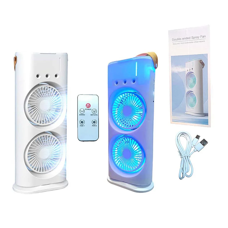 پنکه رومیزی دوقلو مه پاش مدل double ended spray fan