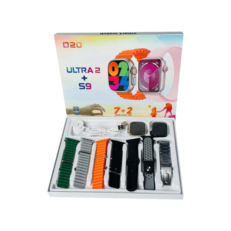 پک هدیه ساعت هوشمند D20 Ultra2+S9